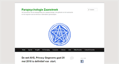 Desktop Screenshot of parapsychologiezaanstreek.nl