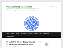 Tablet Screenshot of parapsychologiezaanstreek.nl